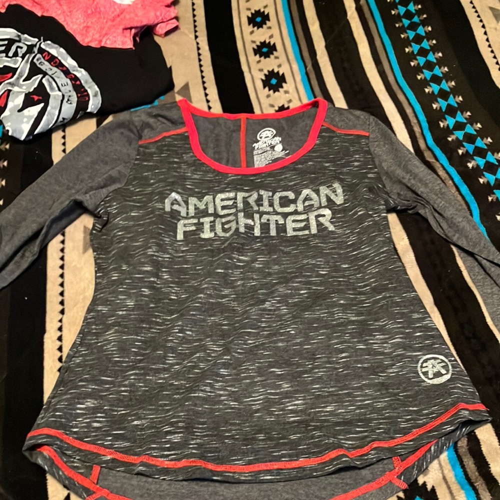 American fighter women’s T-shirt.